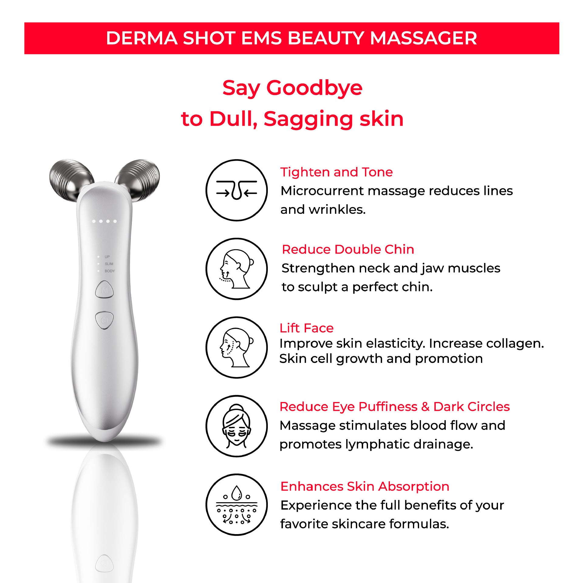Anti aging face roller