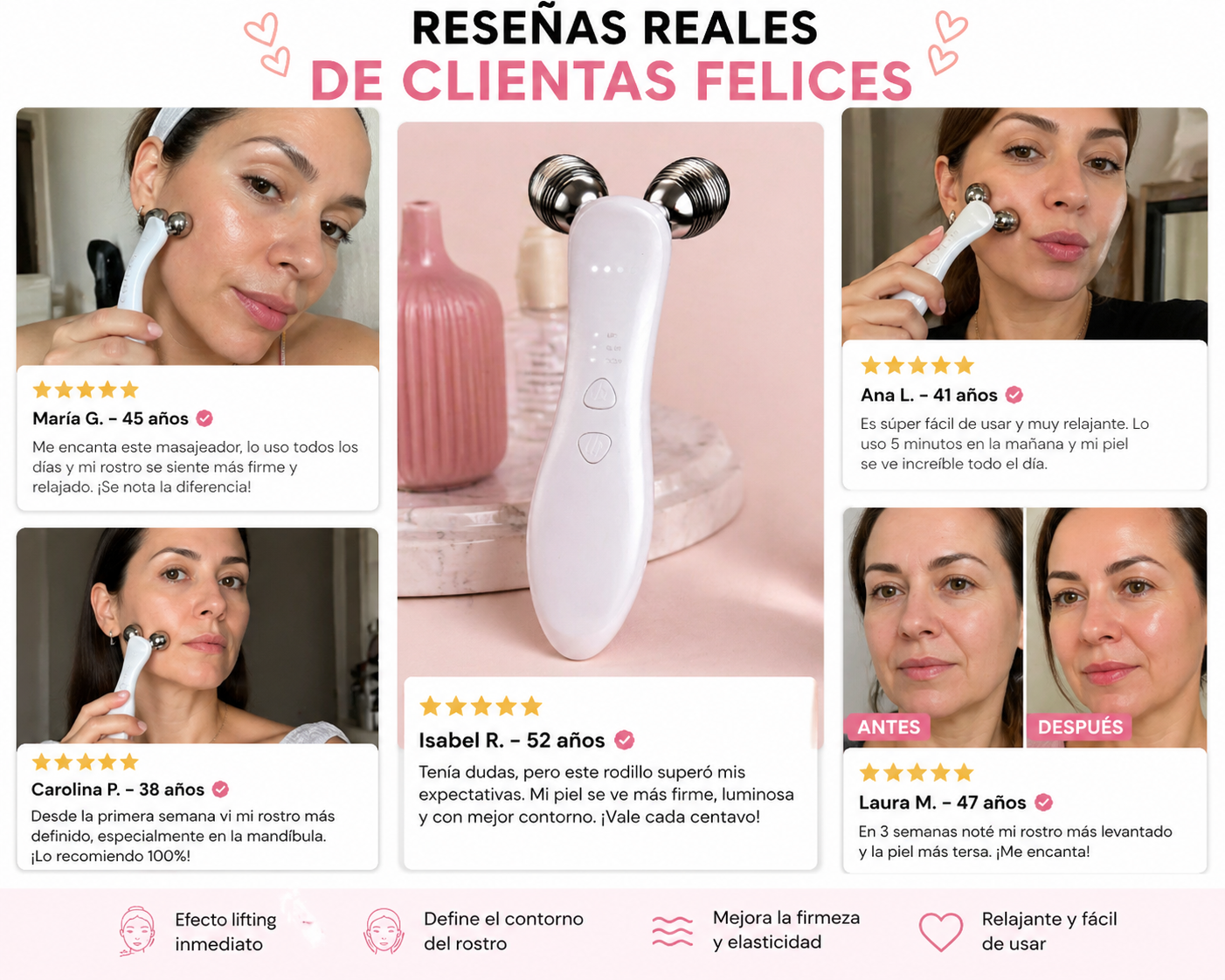 Anti aging face roller